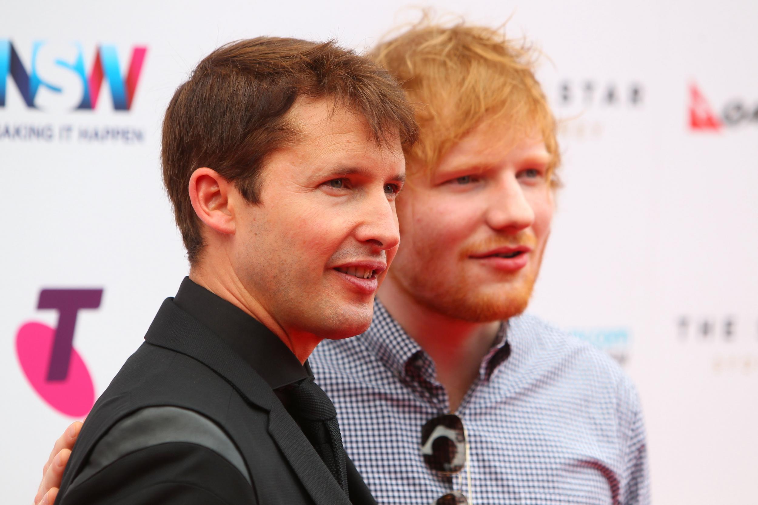 James Blunt y Ed Sheeran