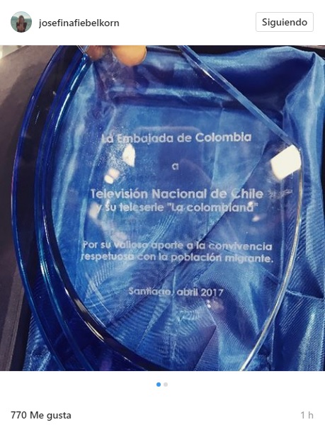 Instagram con el premio