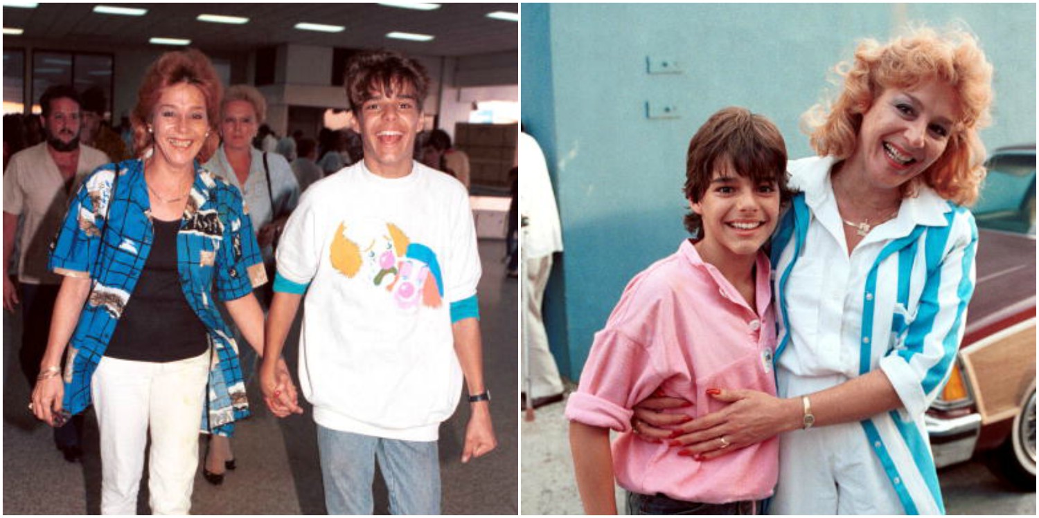 Ricky Martin y su mamá