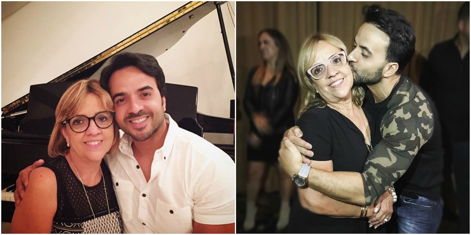 Luis Fonsi y su mamá