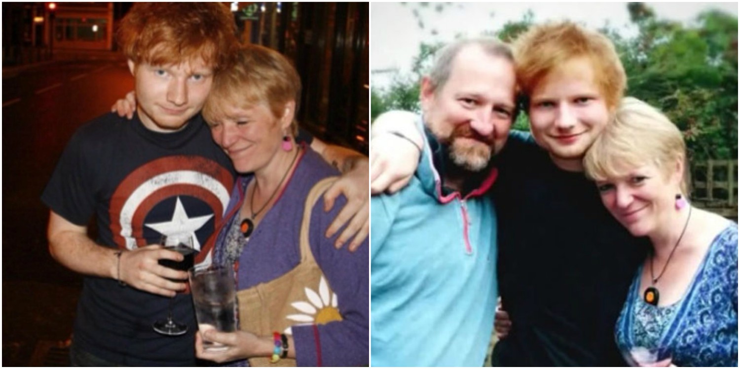 Ed Sheeran y su mamá