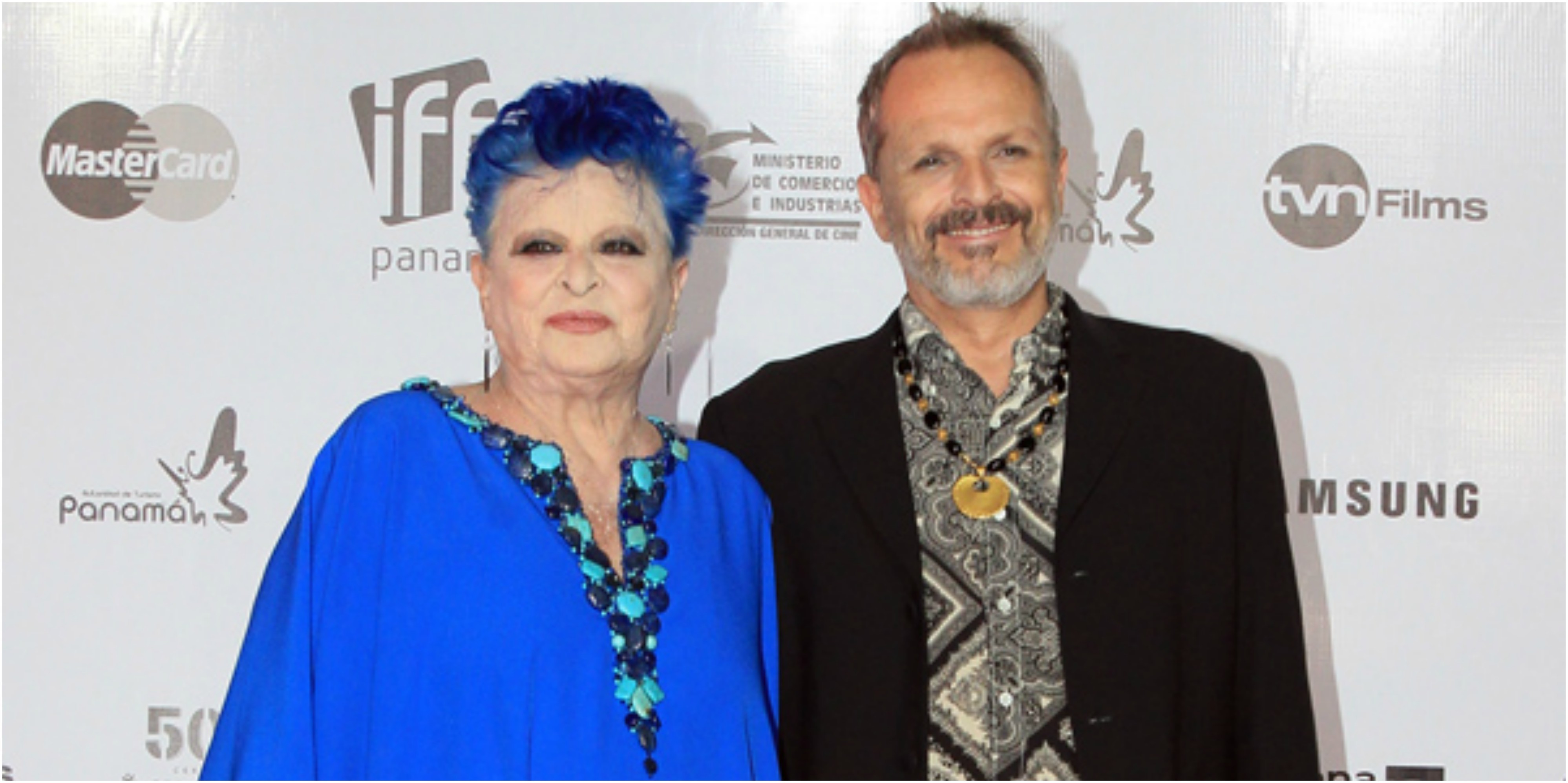 Miguel Bosé y su mamá