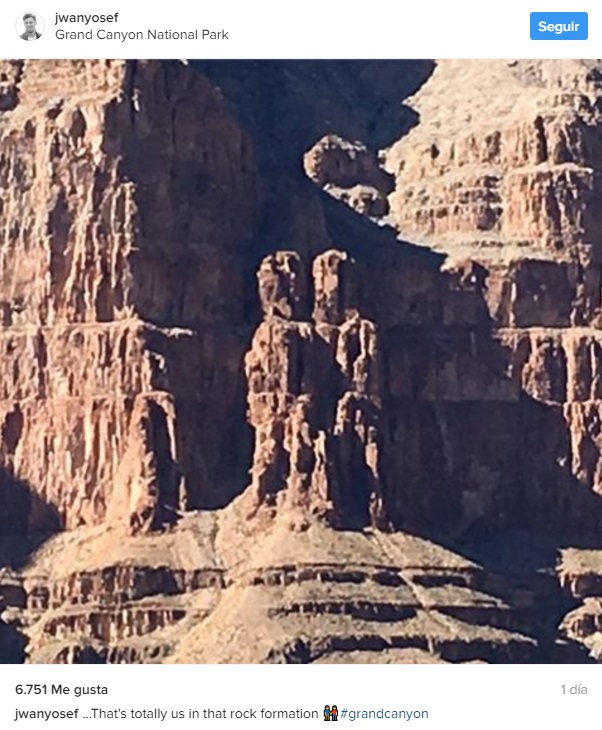 Ricky Martin y Jwan Yosef en el Grand Canyon