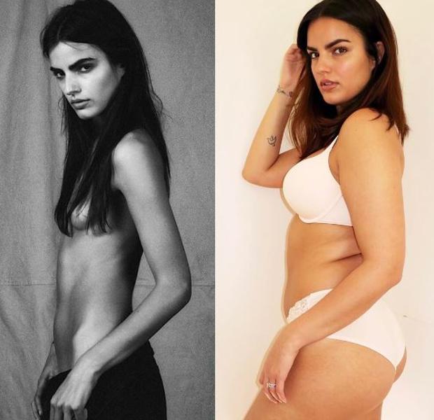 Mira el increíble cambio de una modelo tras abandonar las pasarelas