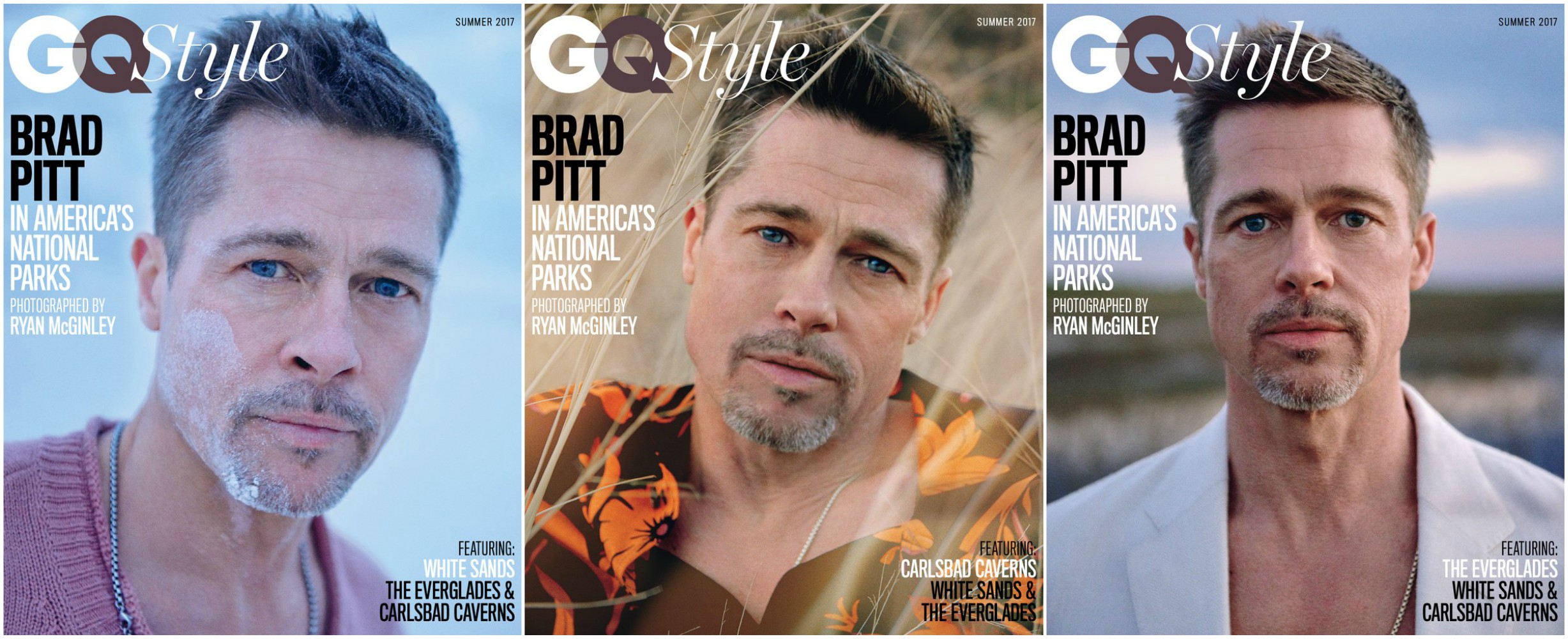 Brad Pitt, portadas de la revista GQ Style