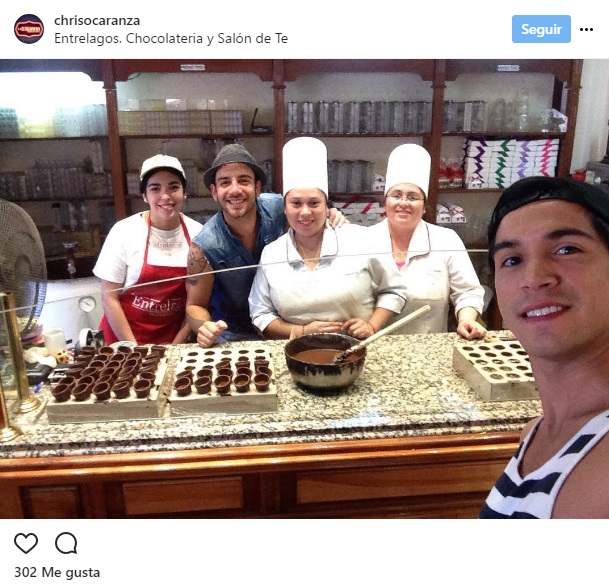 Christián Ocaranza y su novio