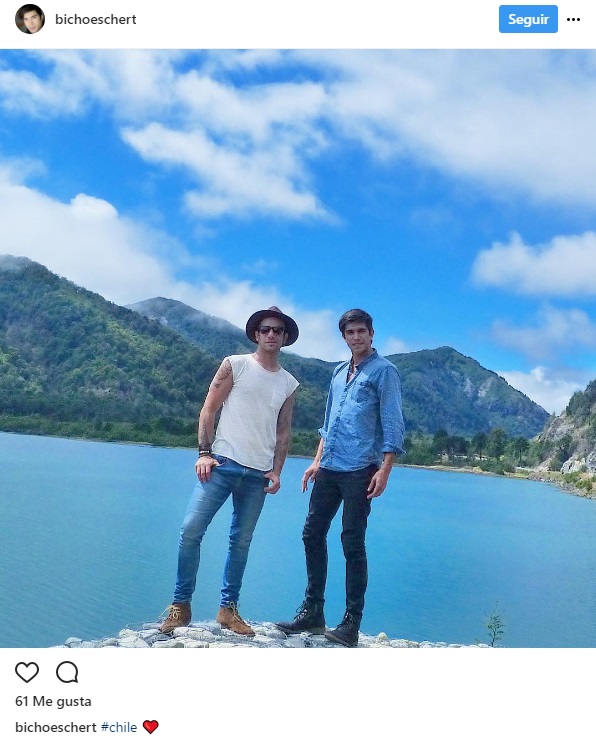 Christián Ocaranza y su novio