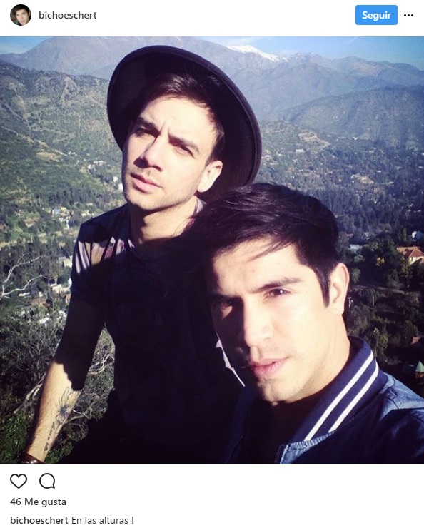 Christián Ocaranza y su novio