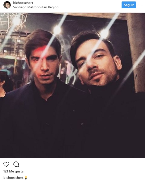 Christián Ocaranza y su novio