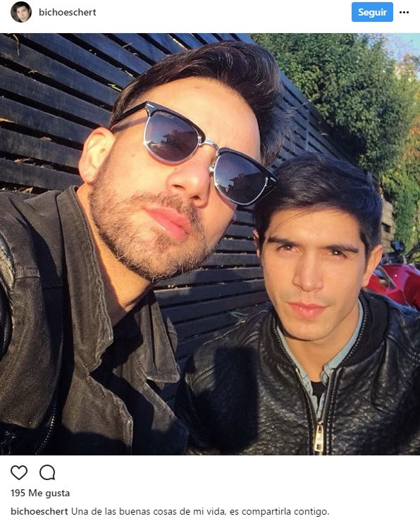 Christián Ocaranza y su novio