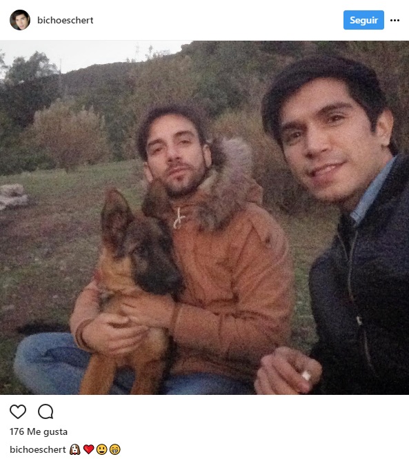 Christián Ocaranza y su novio