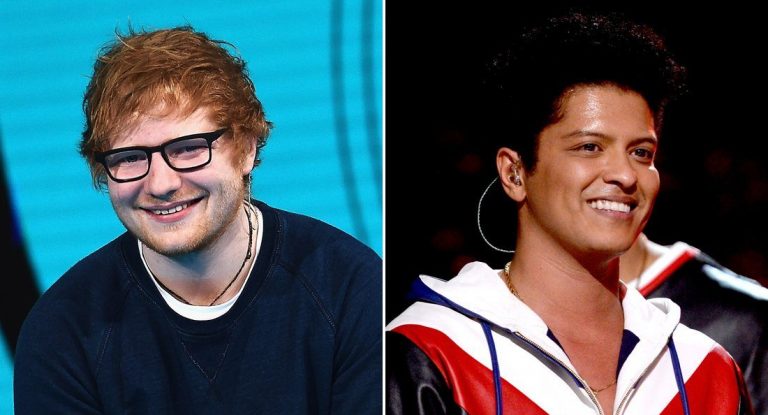 Ed Sheeran y Bruno Mars