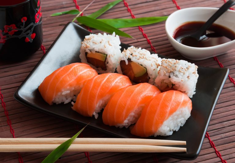 Parásito en el sushi