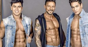 Thiago, Fabrizio y Bruno se lucen vestidos elegantemente para spot publicitario