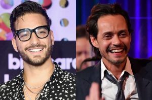 ¡Awwww! Revisa la tierna foto de Marc Anthony dándole un beso Maluma