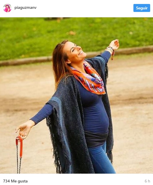 Pía Guzmán y su embarazo a los 39 años