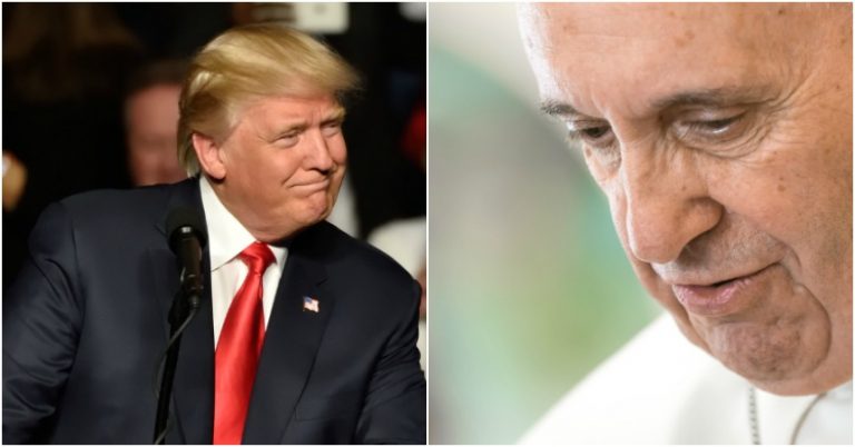 Reacción del Papa Francisco al recibir a Donald Trump
