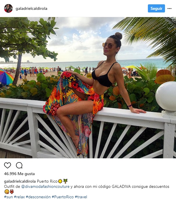 Gala Caldirola vacaciones