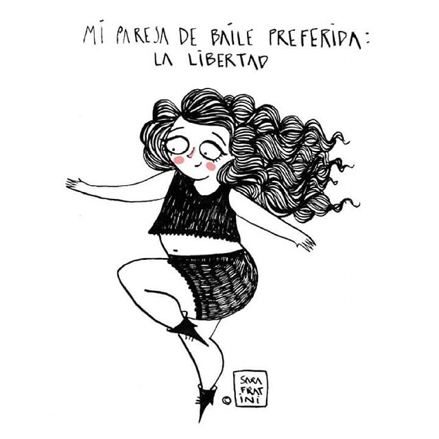 Ilustración mujer Sara Fratini