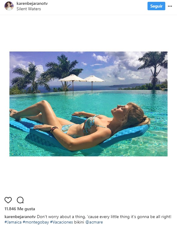 Karen Bejarano vacaciones