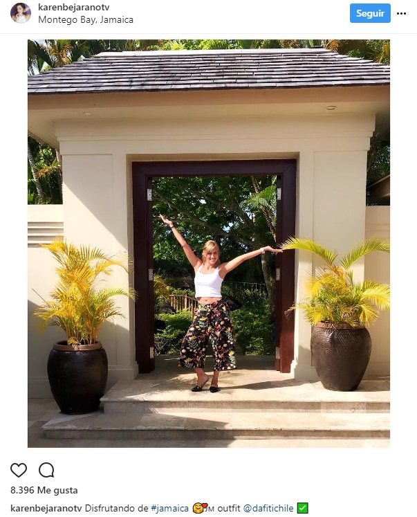 Karen Bejarano vacaciones