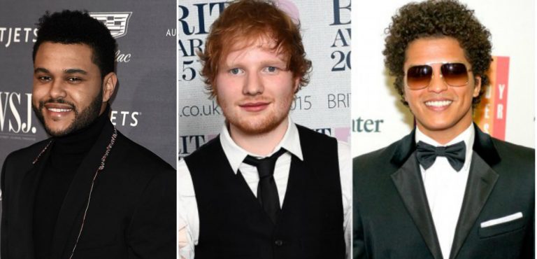 The Weeknd, Bruno Mars y Ed Sheeran encabezan las nominaciones a MTV VMA