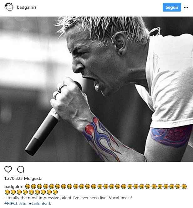 Chester Bennington reacciones