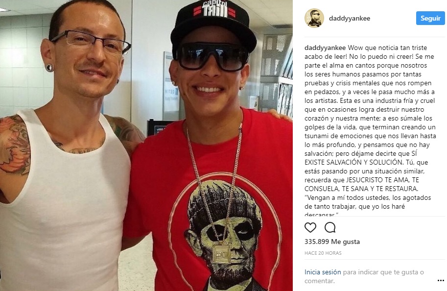 Chester Bennington reacciones