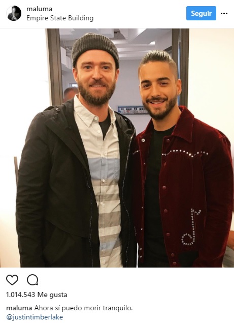 ¿Cuánto mide Maluma? - Altura - Real height Justin-timberlake-y-maluma