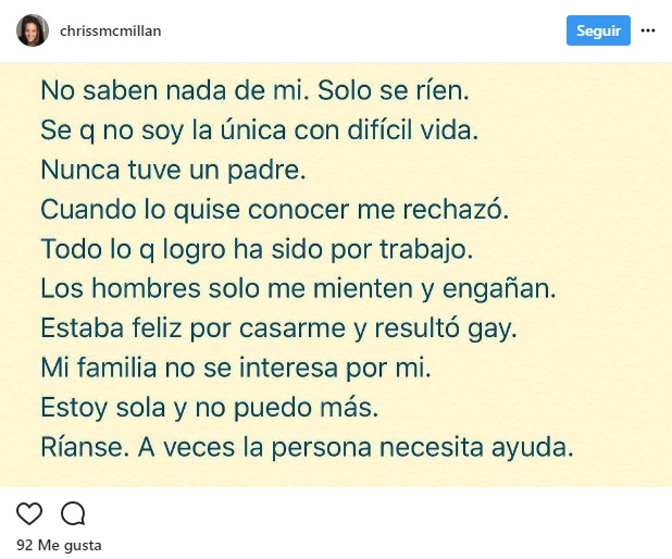 Chriss McMillan instagram