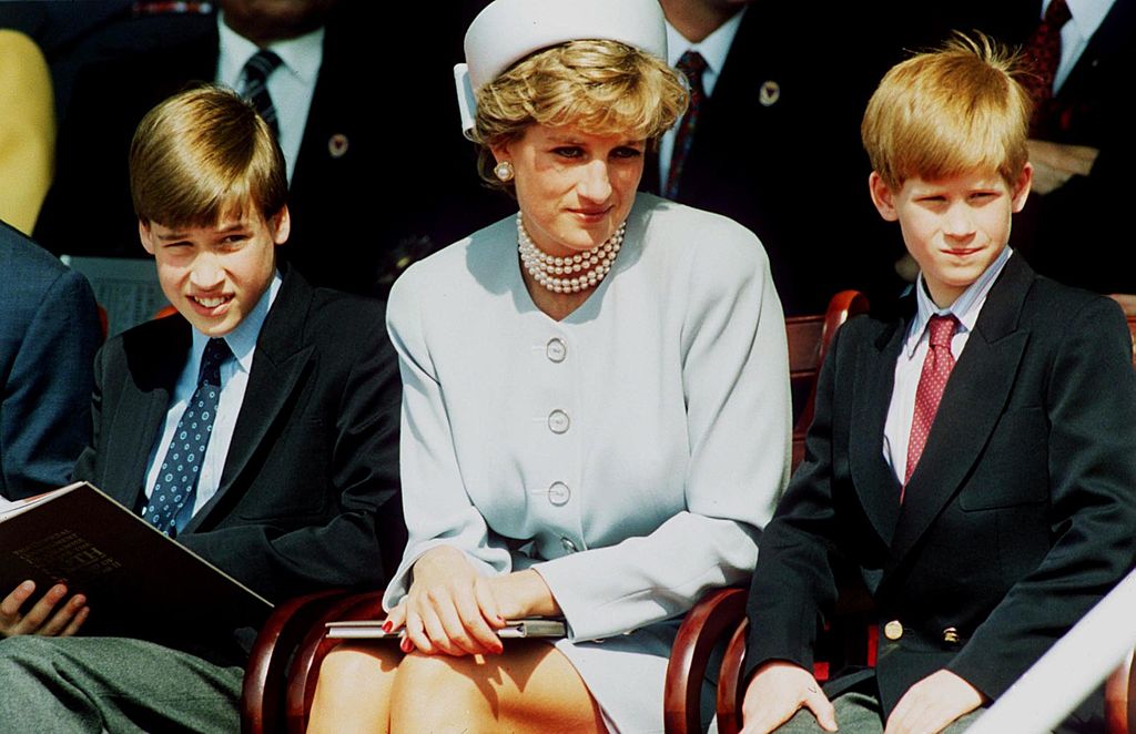 Lady Di, William y Harry