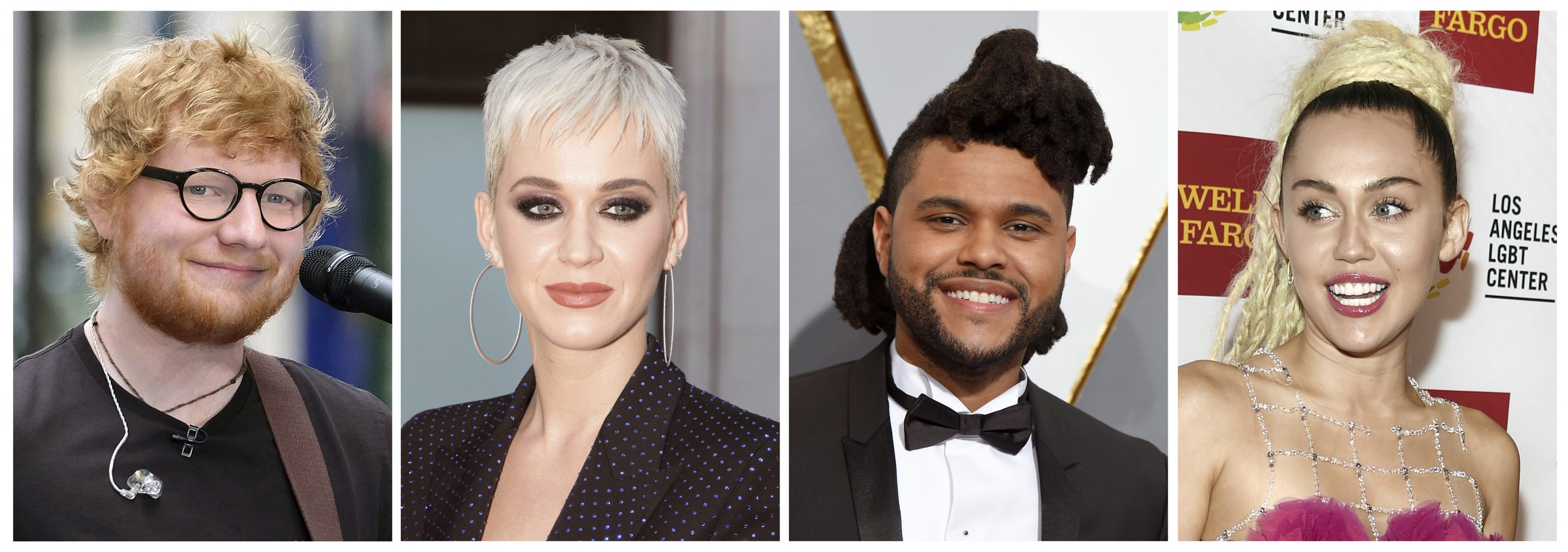 Ed Sheeran, Katy Perry y The Weeknd actuarán en los MTV Video Music Awards 2017