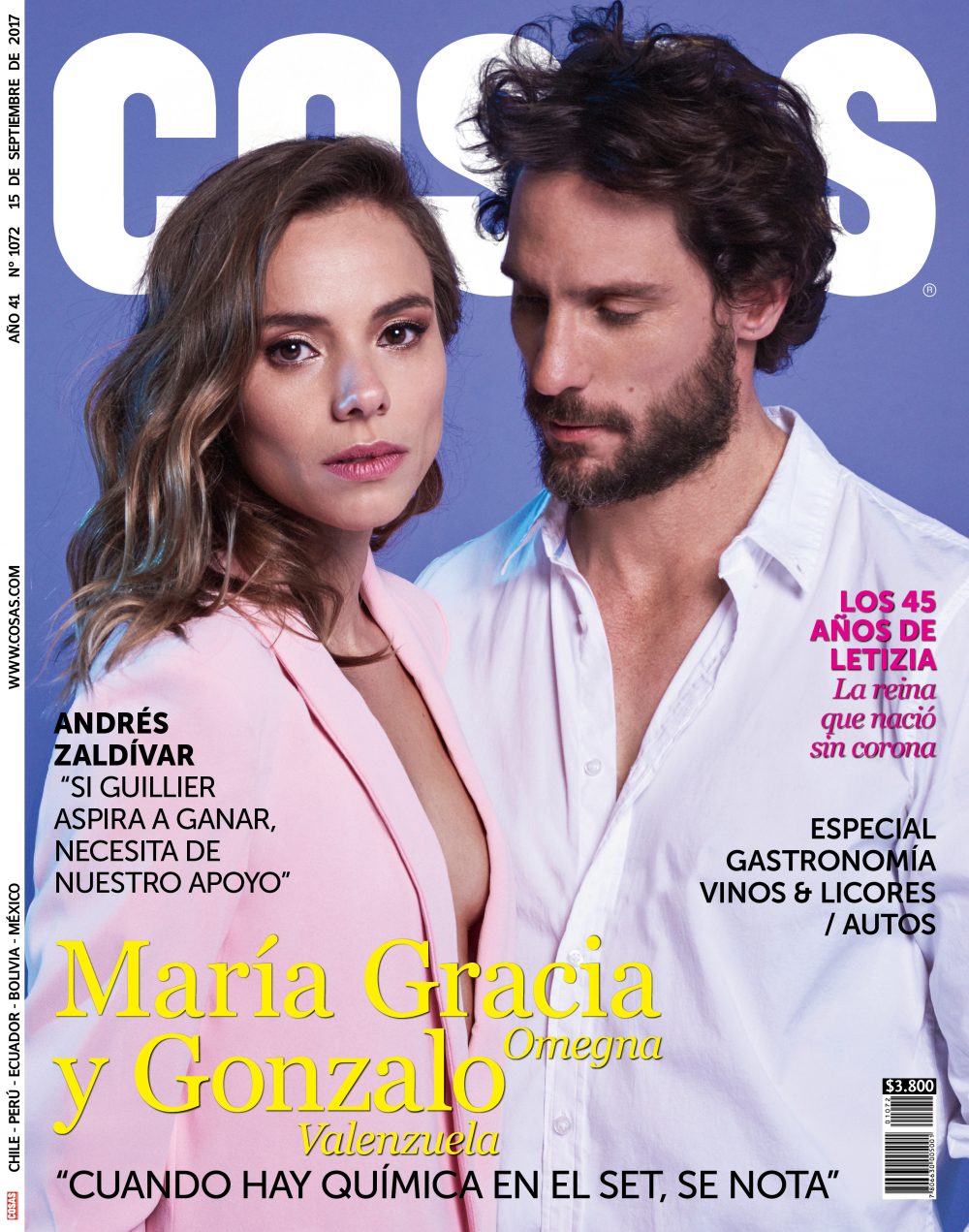 Gonzalo Valenzuela y María Gracia Omegna revista Cosas