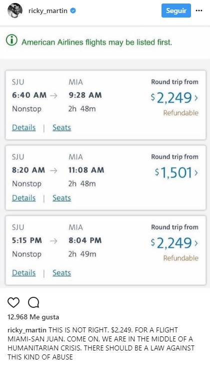 Ricky Martin instagram