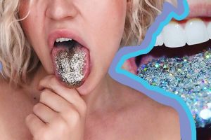Lengua con glitter: La peligrosa nueva moda en adolescentes