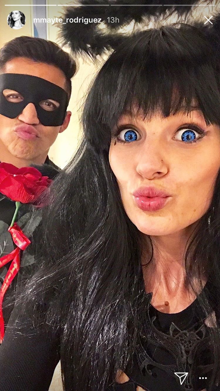 Alexis Sánchez y Mayte Rodríguez