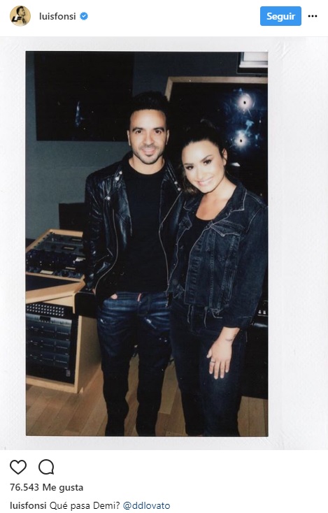 Luis Fonsi y Demi Lovato 