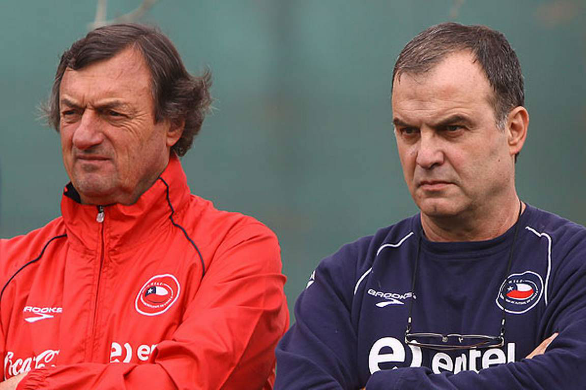 Luis Maria Bonini y Marcelo Bielsa