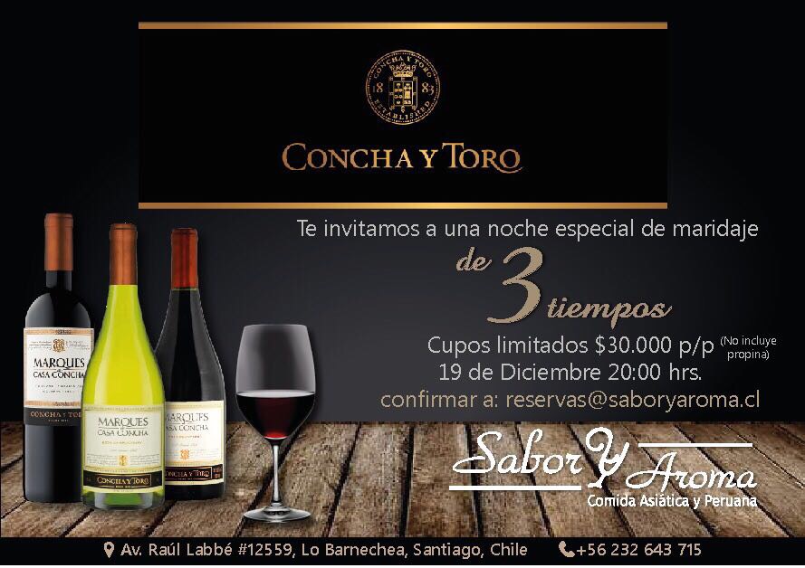 Maridaje Sabor y aroma
