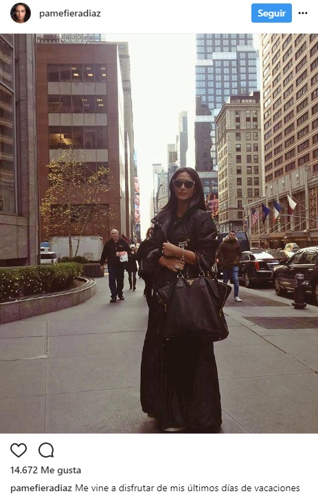 Pamela Diaz vacaciones