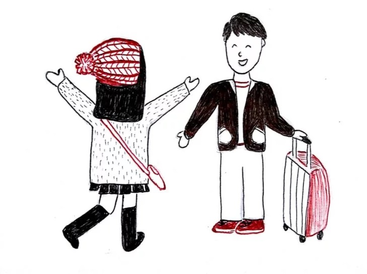 Ilustracion amor a distancia