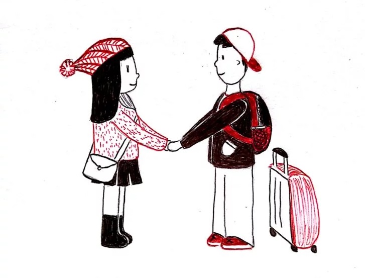 Ilustracion amor a distancia