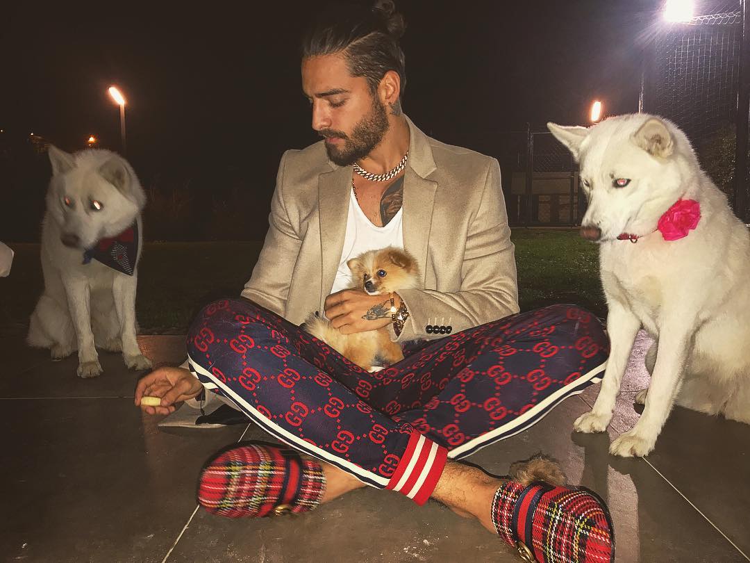 Maluma man bun