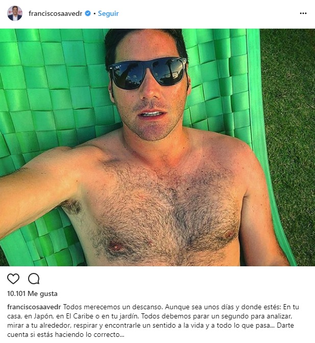 Pancho Saavedra vacaciones