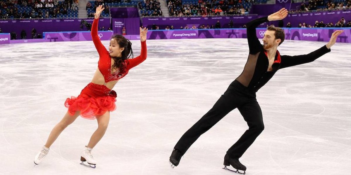 Pareja sorprende en el patinaje artístico al ritmo de "Despacito"