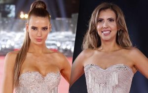 Así reaccionaron Julia Fernández y Nataly Chilet tras darse cuenta que tenían un vestido muy similar en la gala del Festival