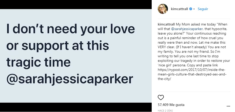 Sarah Jessica Parker rivalidad