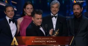 Pancho Reyes en éxtasis: así reaccionó cuando fue anunciado el triunfo de "Una Mujer Fantástica" en los Oscar