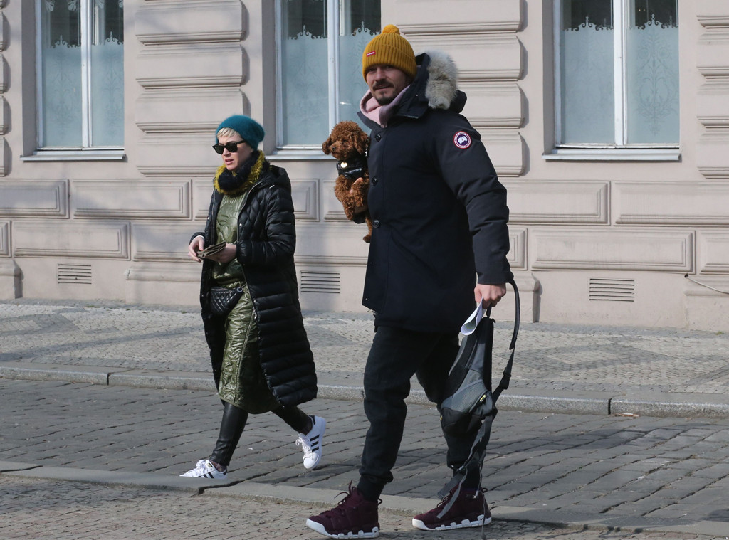 Katy Perry y Orlando Bloom en Praga