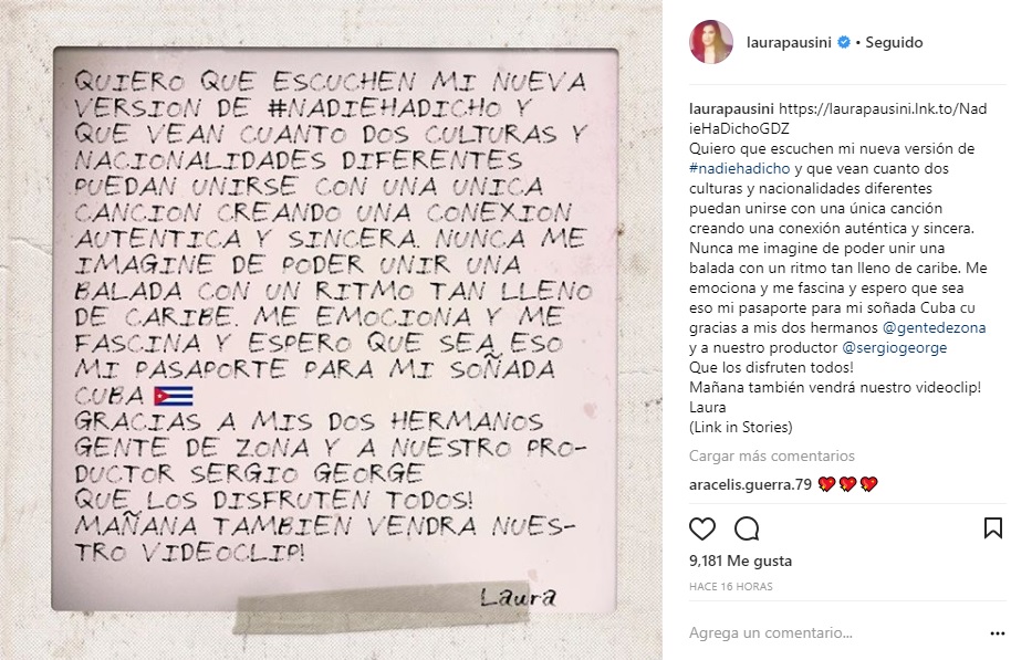 Laura Pausini instagram